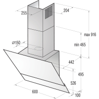 Вытяжка кухонная Gorenje DVG 6565 KRB изображение 2