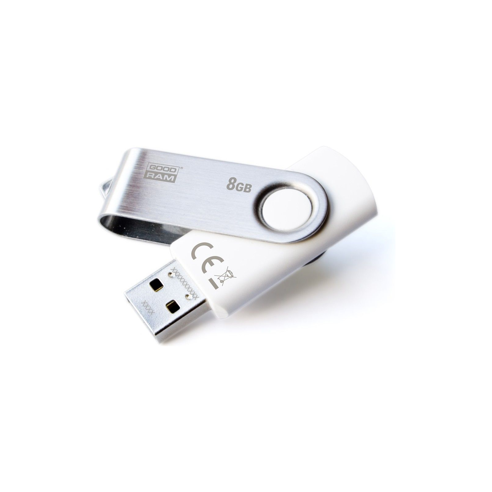 USB флеш накопичувач Goodram 8GB Twister White USB 2.0 (UTS2-0080W0R11)