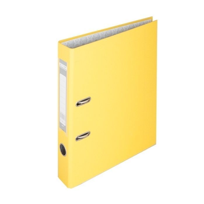 Папка - регистратор Buromax А4, 50мм, JOBMAX PP, yellow, built-up (BM.3012-08c)