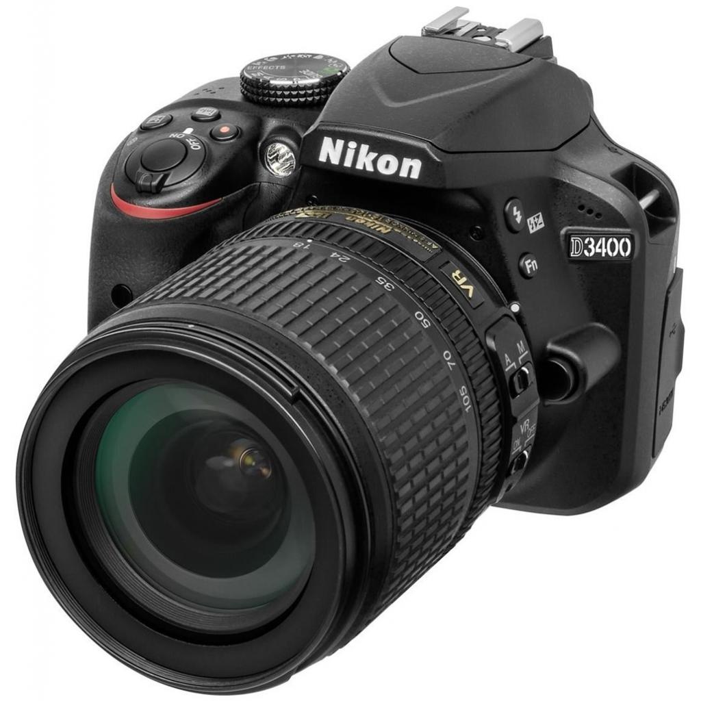 Цифровий фотоапарат Nikon D3400 AF-S DX 18-105 VR Kit (VBA490K003)