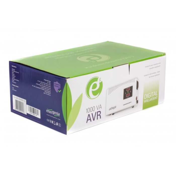 Стабілізатор EnerGenie EG-AVR-DW1000-01 зображення 2