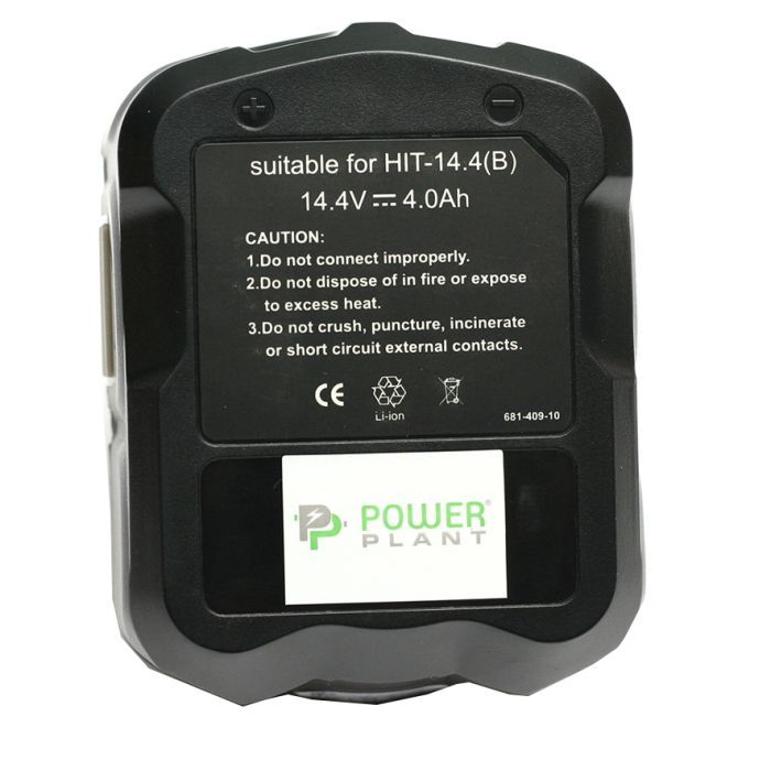 Акумулятор до електроінструменту PowerPlant для HITACHI GD-HIT-14.4(B) 14.4V 4Ah Li-Io (DV00PT0011) зображення 2