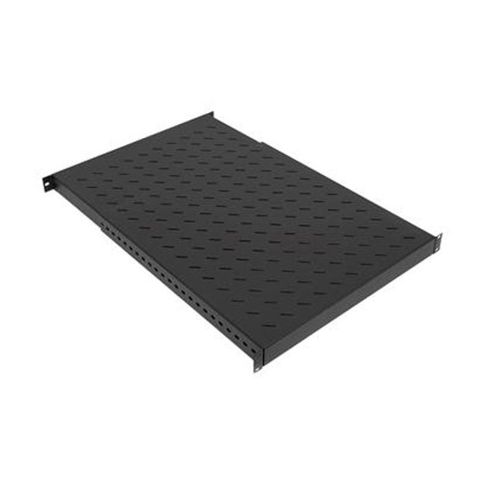 Полка 19" Zpas 1U глуб. 350-600 мм грузопод. 150кг (WZ-3074-83-04-161)