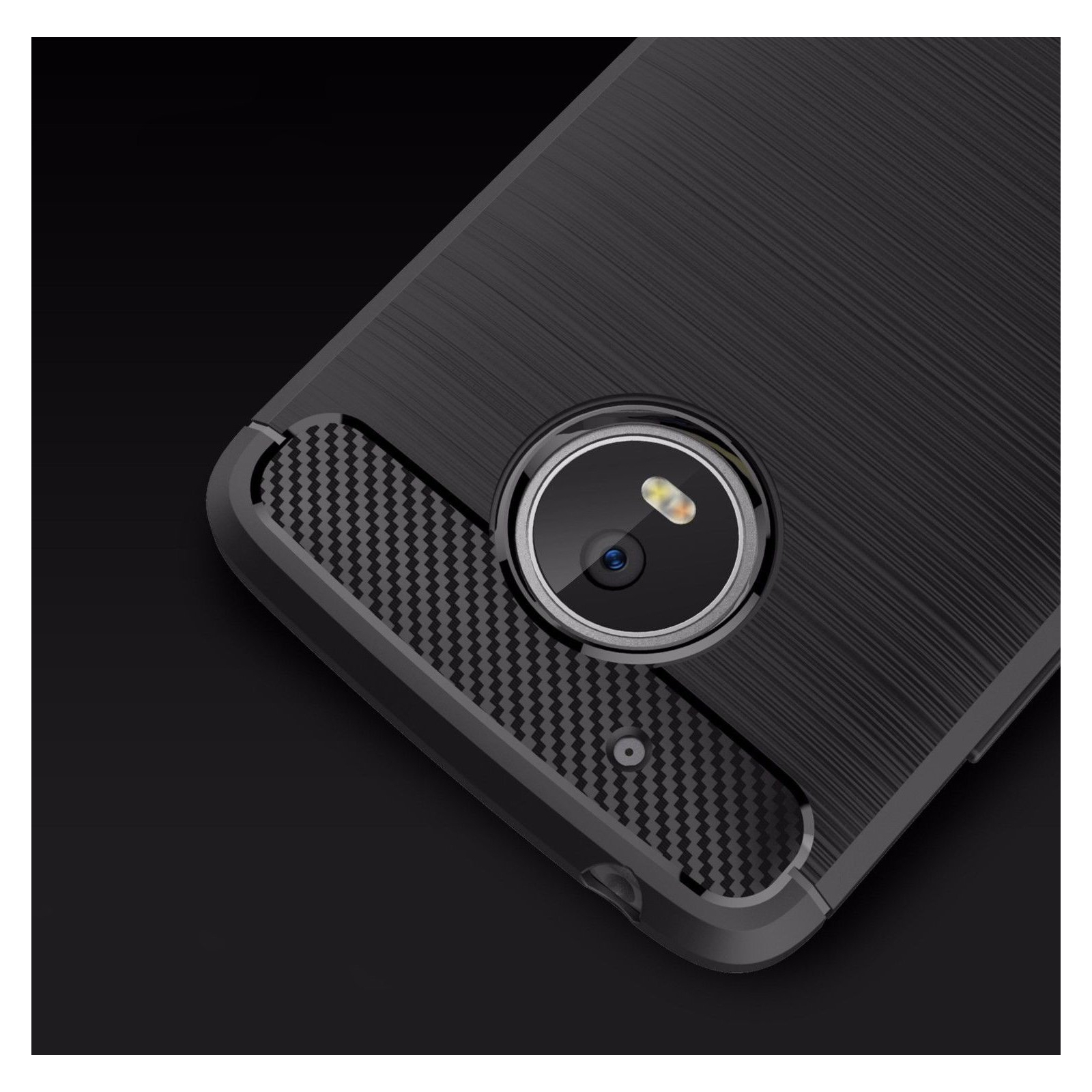 Чехол для мобильного телефона для Motorola Moto G5 Carbon Fiber (Black) Laudtec (LT-MMG5B) изображение 6