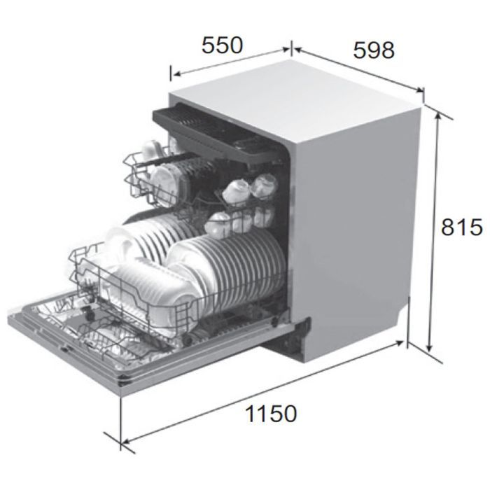 Посудомоечная машина Pyramida DWP 6014 изображение 4