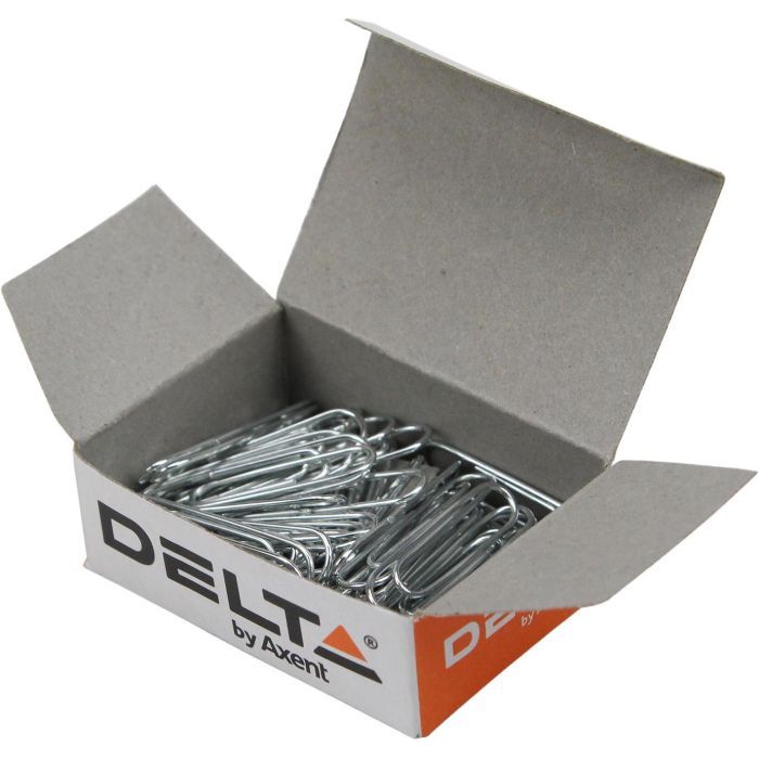Скріпки канцелярські Delta by Axent rounded, 25 мм, 50 шт. (D4113) зображення 3