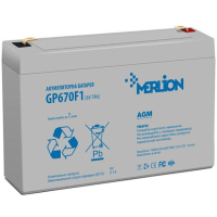 Фото - Батарея для ИБП MERLION Батарея до ДБЖ  6V-7Ah  GP670F1 (GP670F1)