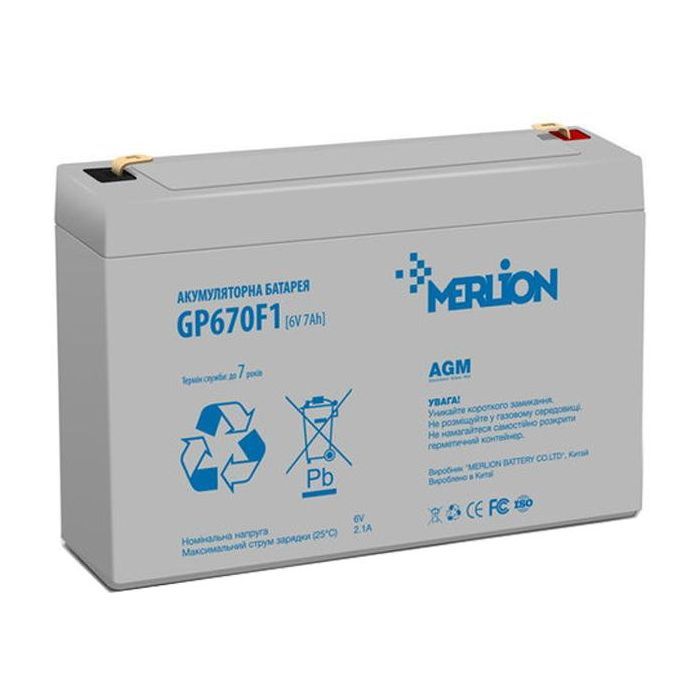 Батарея к ИБП Merlion 6V-7Ah (GP670F1)