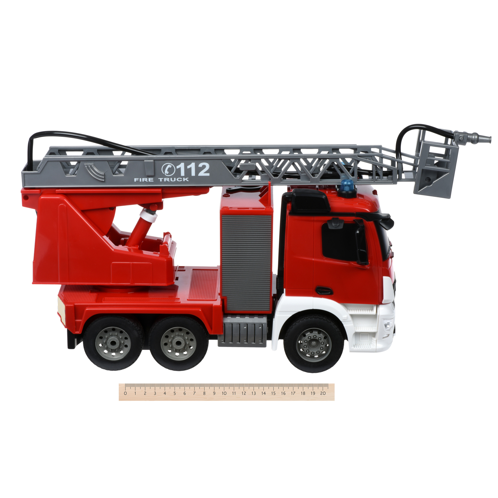 Радіокерована іграшка Same Toy Пожарная машина Mercedes-Benz с лесницей 1:20 (E527-003) зображення 3
