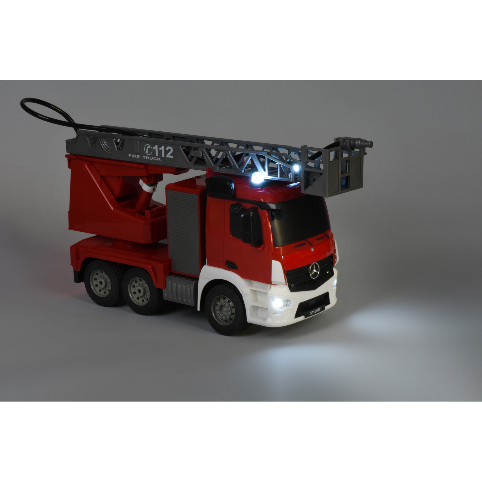 Радіокерована іграшка Same Toy Пожарная машина Mercedes-Benz с лесницей 1:20 (E527-003) зображення 6