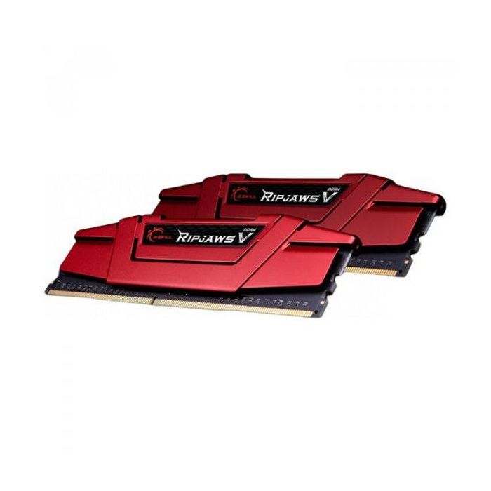 Модуль памяти для компьютера DDR4 8GB (2x4GB) 2400 MHz RIPJAWS V RED G.Skill (F4-2400C17D-8GVR) изображение 3