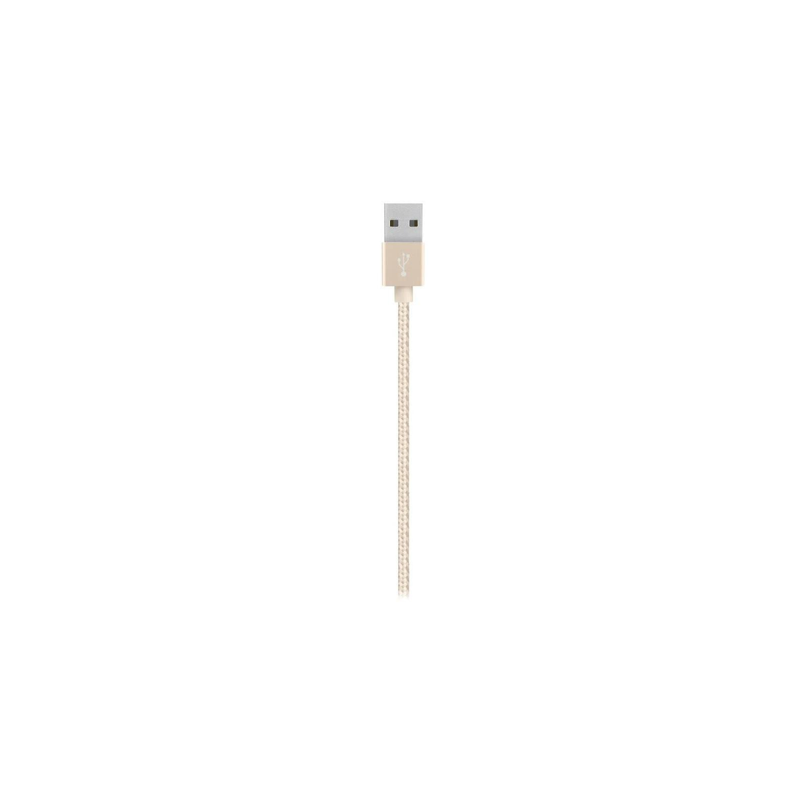 Дата кабель USB 2.0 AM to Lightning 1.2m MIXIT PREMIUM METALLIC gold Belkin (F8J144BT04-GLD) изображение 3