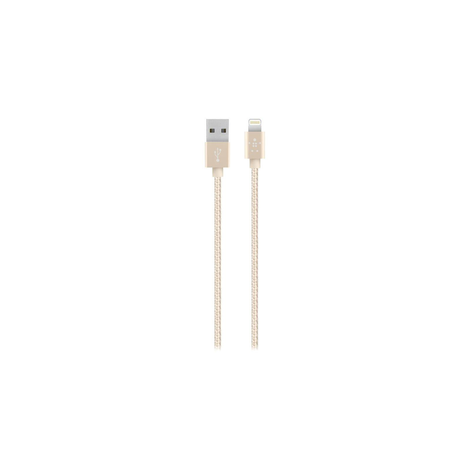 Дата кабель USB 2.0 AM to Lightning 1.2m MIXIT PREMIUM METALLIC gold Belkin (F8J144BT04-GLD)
