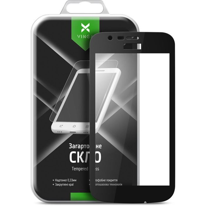 Стекло защитное Vinga для Nokia 1 Black (VTPGS-N1B) изображение 2