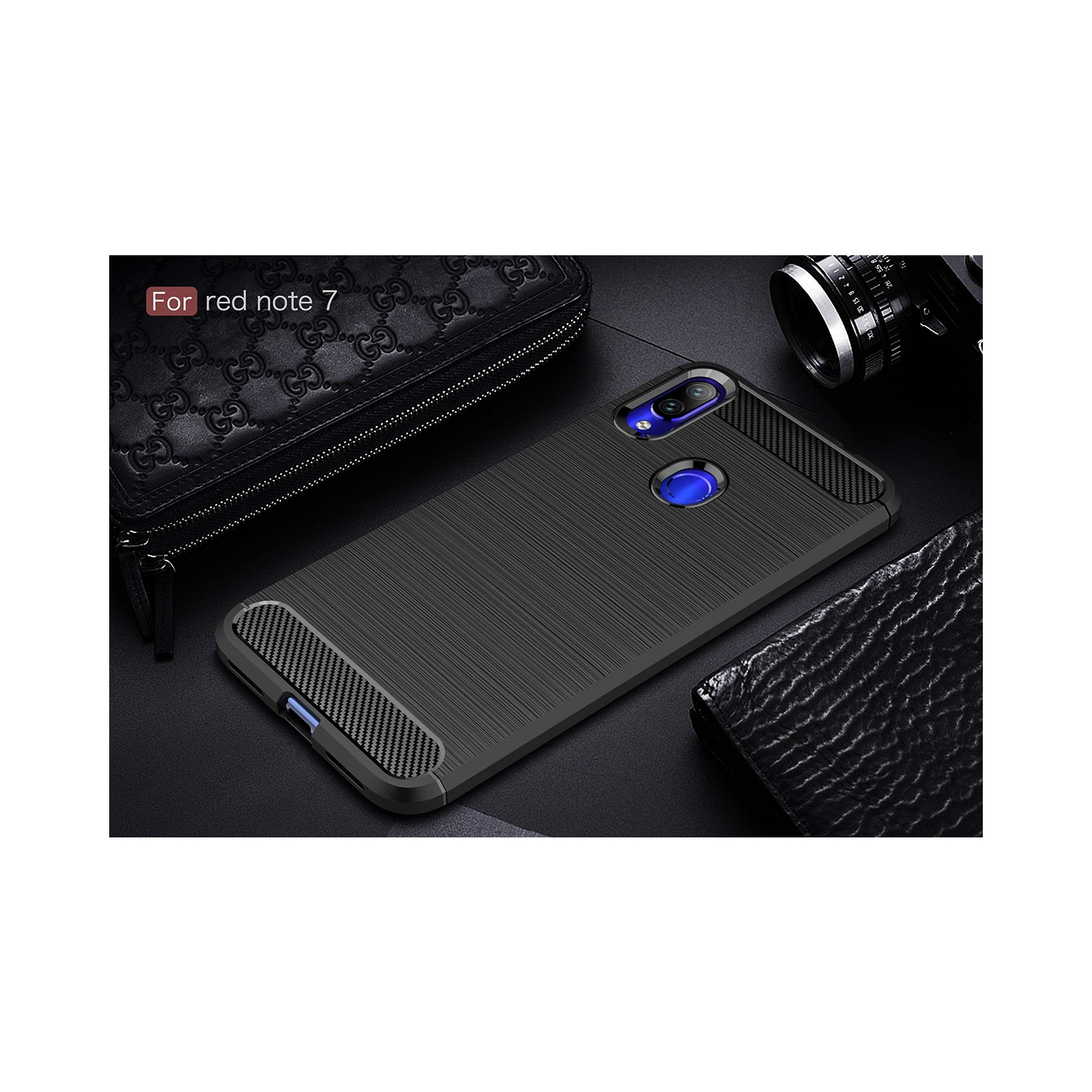 Чохол до мобільного телефона Laudtec для Xiaomi Redmi Note 7 Carbon Fiber (Black) (LT-XRN7) зображення 10
