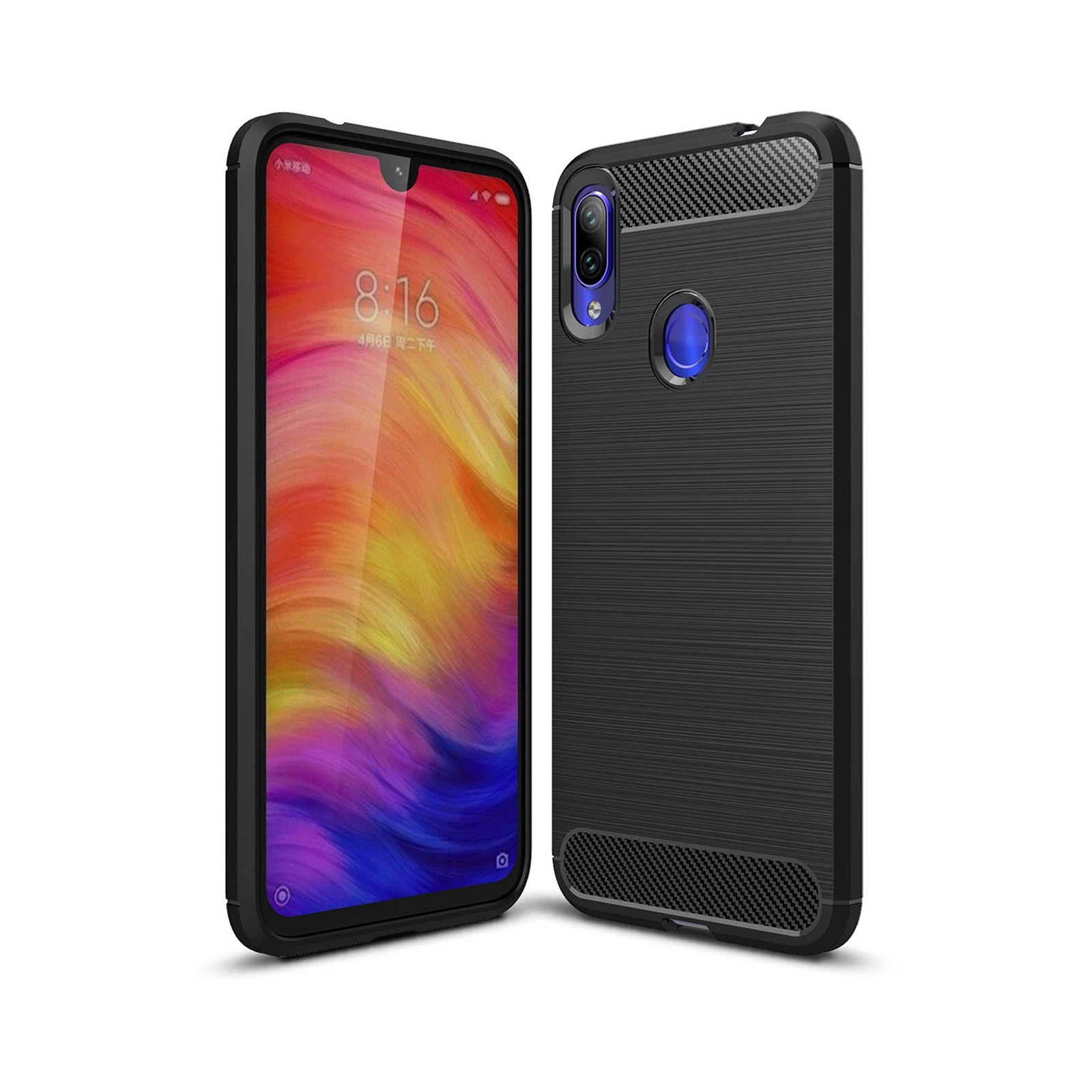 Чехол для мобильного телефона Laudtec для Xiaomi Redmi Note 7 Carbon Fiber (Black) (LT-XRN7)