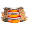 Набор туристической посуды Tramp из 3х контейнеров силиконовых 400/700/1000ml orange (TRC-089-orange) изображение 3