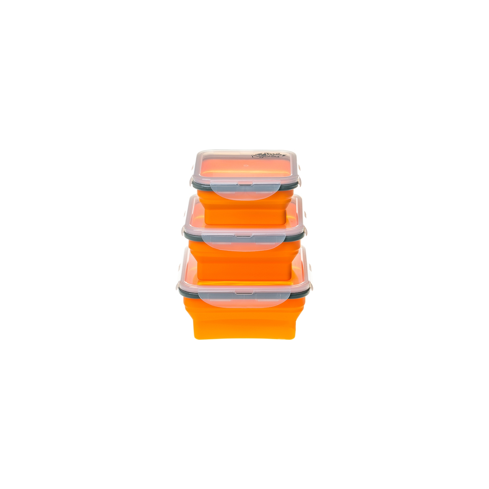 Набор туристической посуды Tramp из 3х контейнеров силиконовых 400/700/1000ml orange (TRC-089-orange)