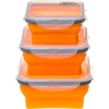Набор туристической посуды Tramp из 3х контейнеров силиконовых 400/700/1000ml orange (TRC-089-orange)