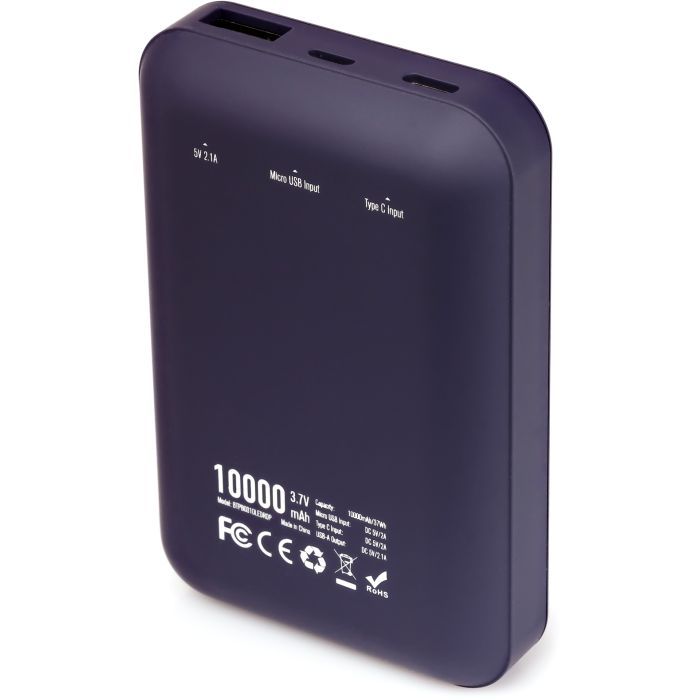 Батарея универсальная Vinga 10000 mAh Display soft touch purple (BTPB0310LEDROP) изображение 5
