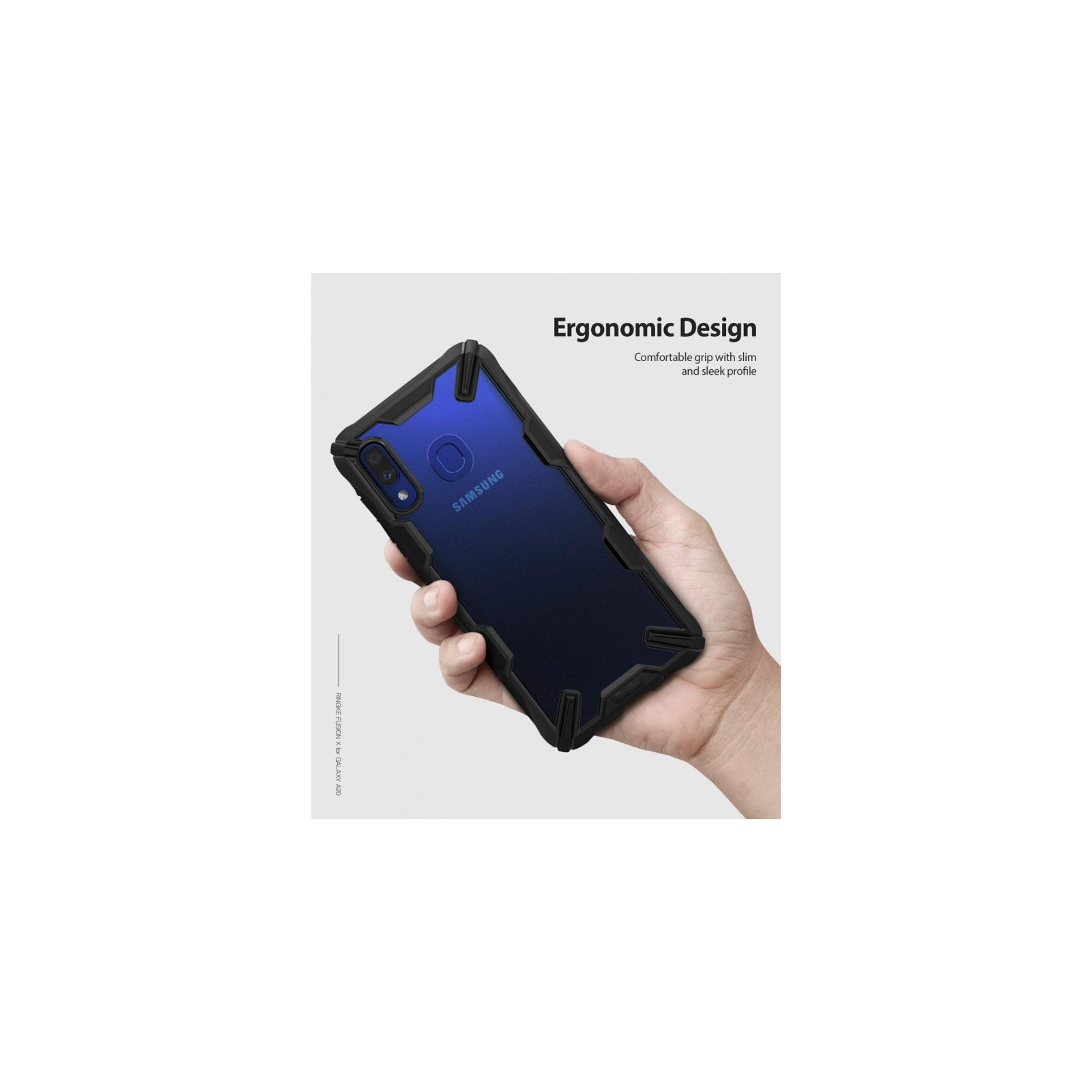 Чохол до мобільного телефона Ringke Fusion X Samsung Galaxy A20 Black (RCS4521) зображення 3