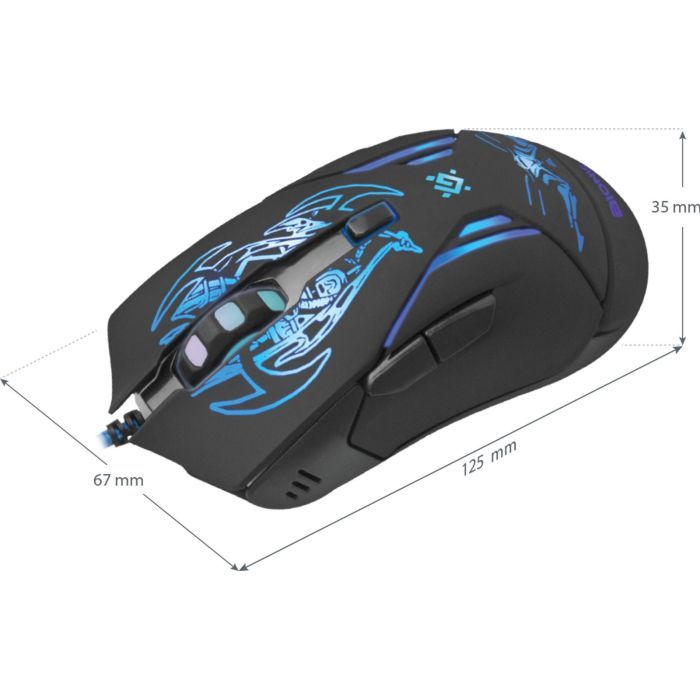 Мишка Defender Bionic GM-250L Black (52250) зображення 6