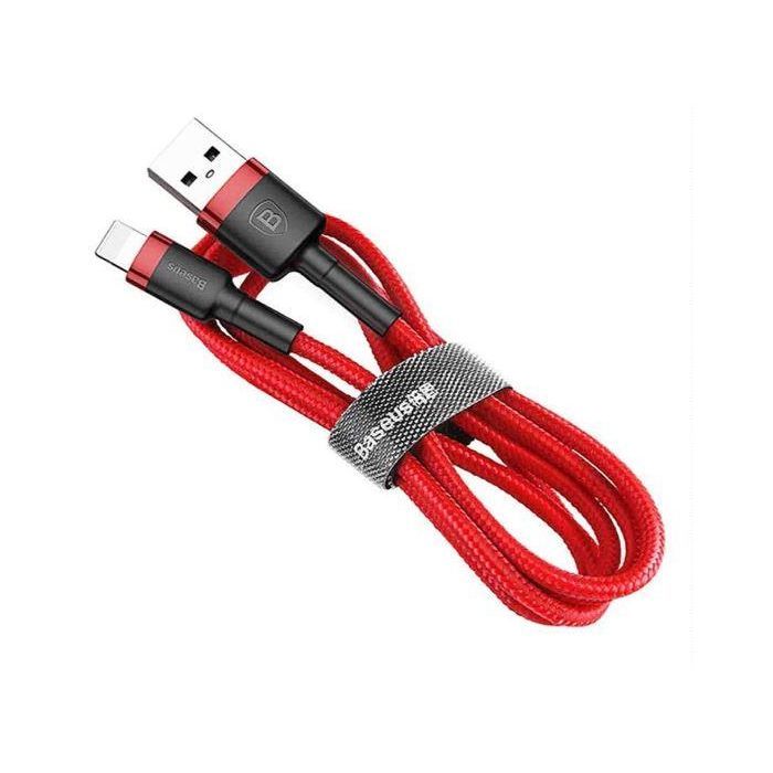 Дата кабель USB 2.0 AM to Type-C 1.0m Cafule 3A red+black Baseus (CATKLF-B91)