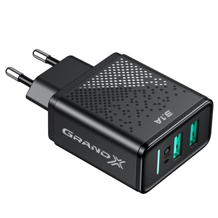 Зарядное устройство Grand-X CH-60 2USB 5V 3,1A (CH-60) изображение 2
