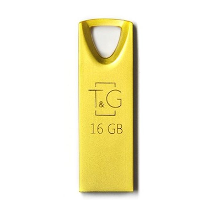USB флеш накопичувач T&G 16GB 117 Metal Series Gold USB 2.0 (TG117GD-16G)