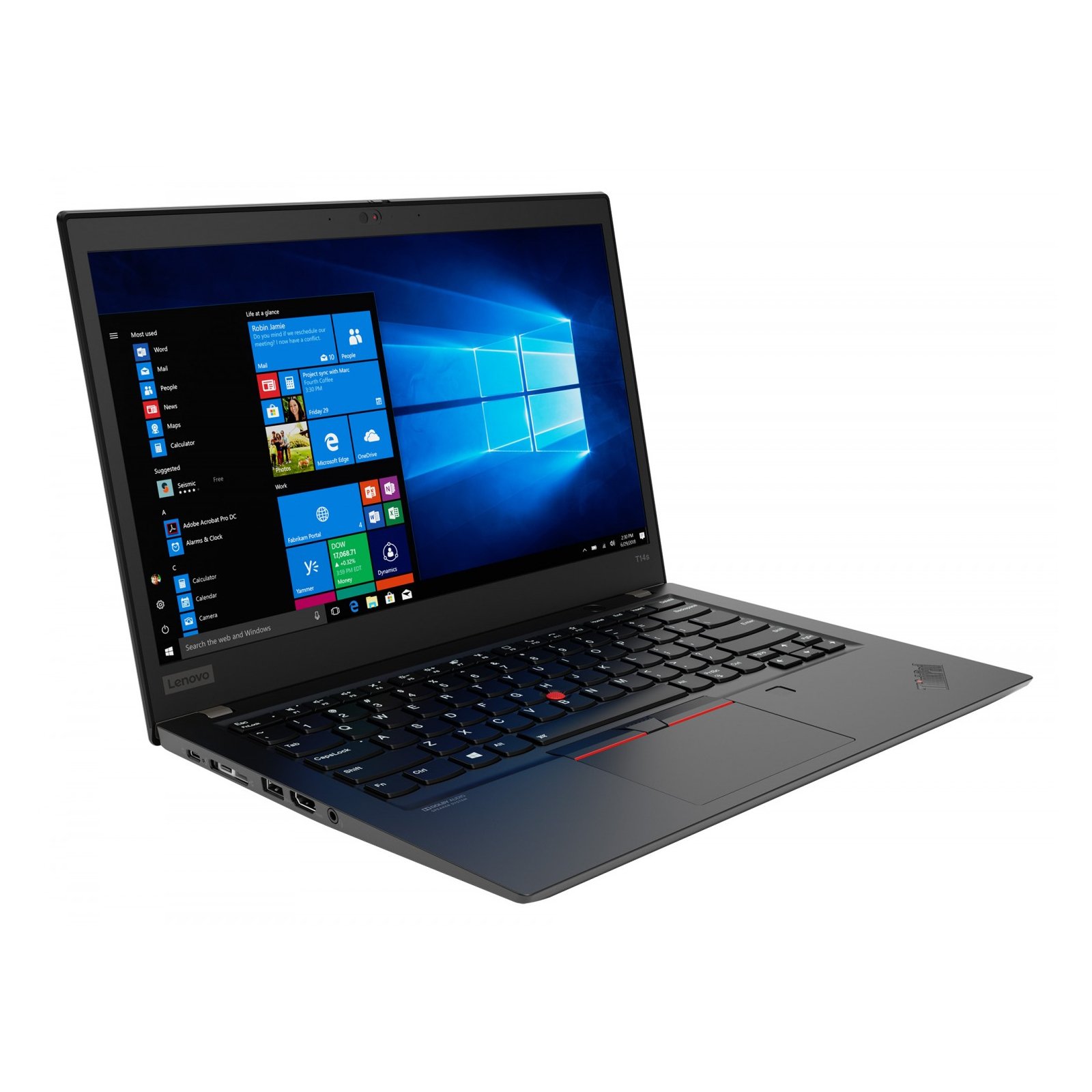 Ноутбук Lenovo ThinkPad T14s (20T0001YRT) зображення 2