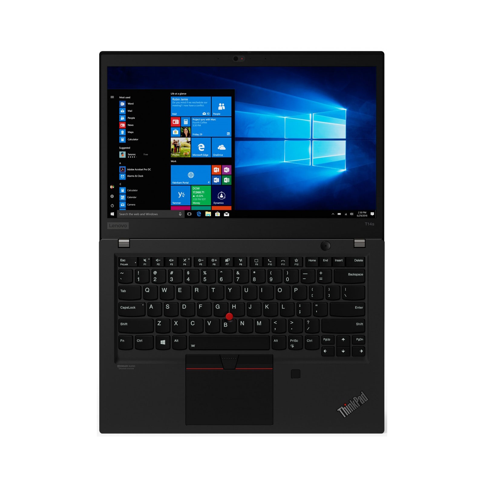 Ноутбук Lenovo ThinkPad T14s (20T0001YRT) изображение 4