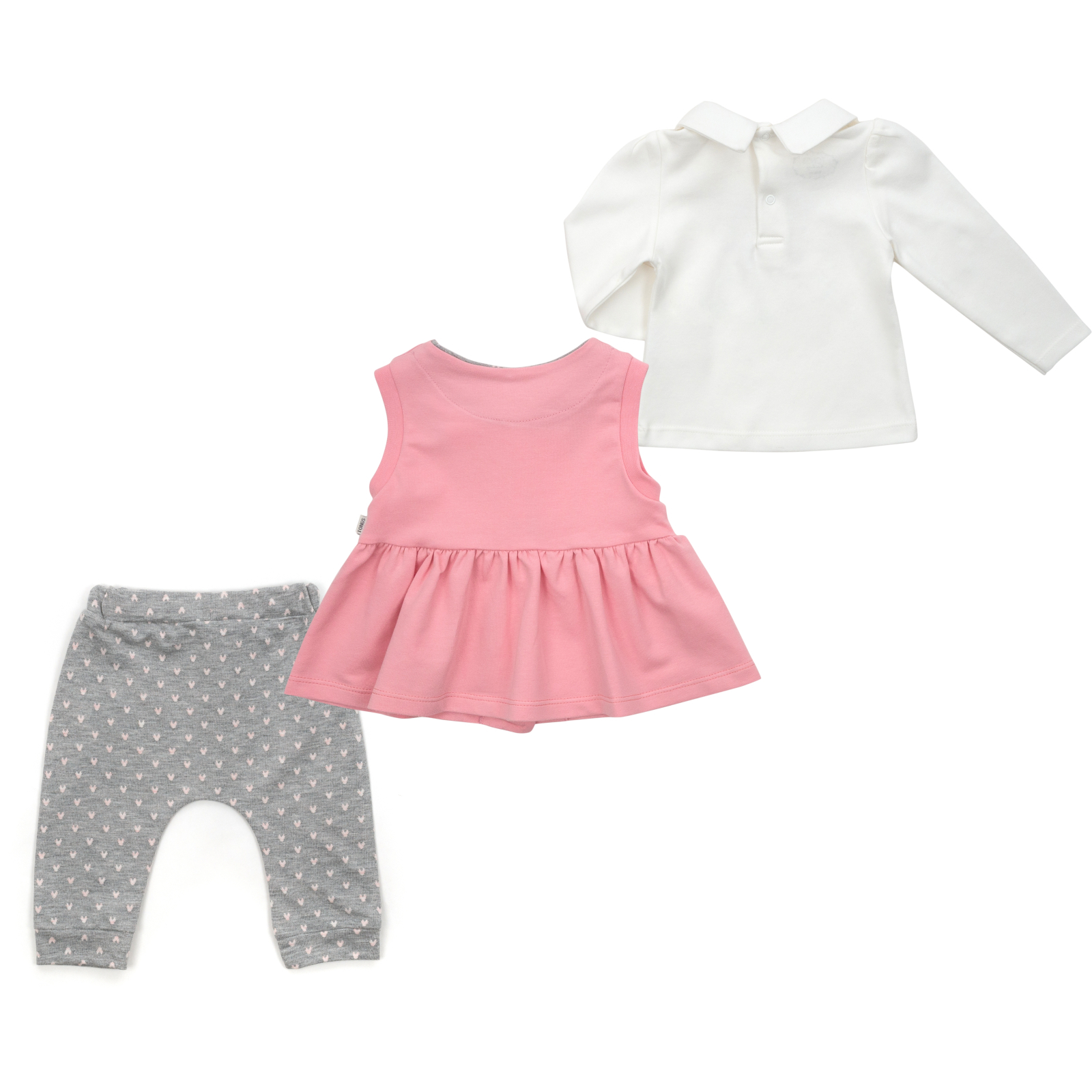 Набір дитячого одягу Tongs з бантиками (2624-80G-pink) зображення 7