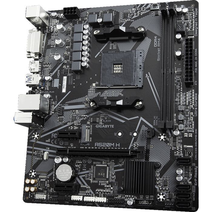 Материнская плата GIGABYTE A520M H изображение 4