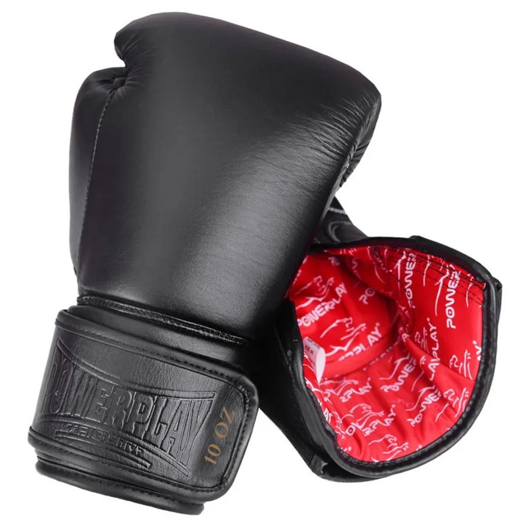 Боксерські рукавички PowerPlay 3014 10oz Black (PP_3014_10oz_Black) зображення 5