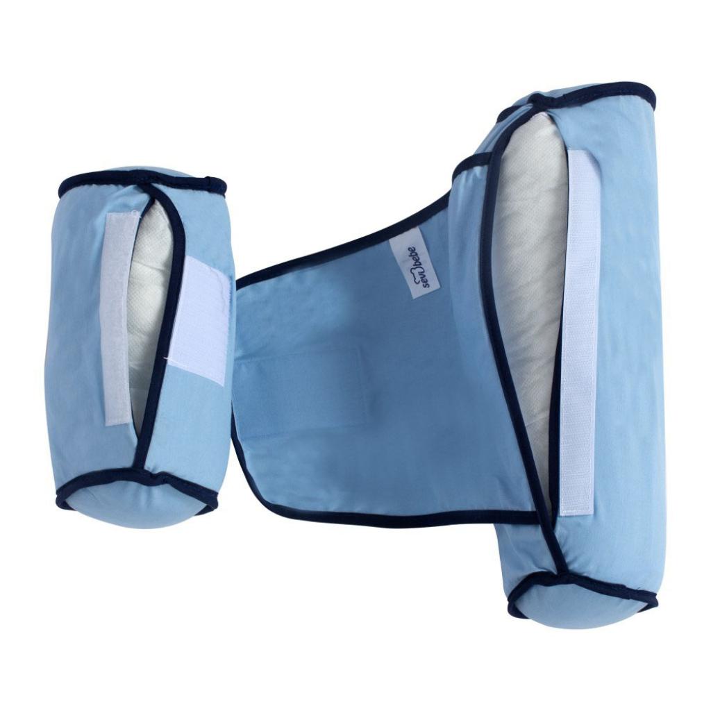 Пеленальный матрасик Sevi Bebe валик -позиционер для сна, синий (8692241433109) изображение 6