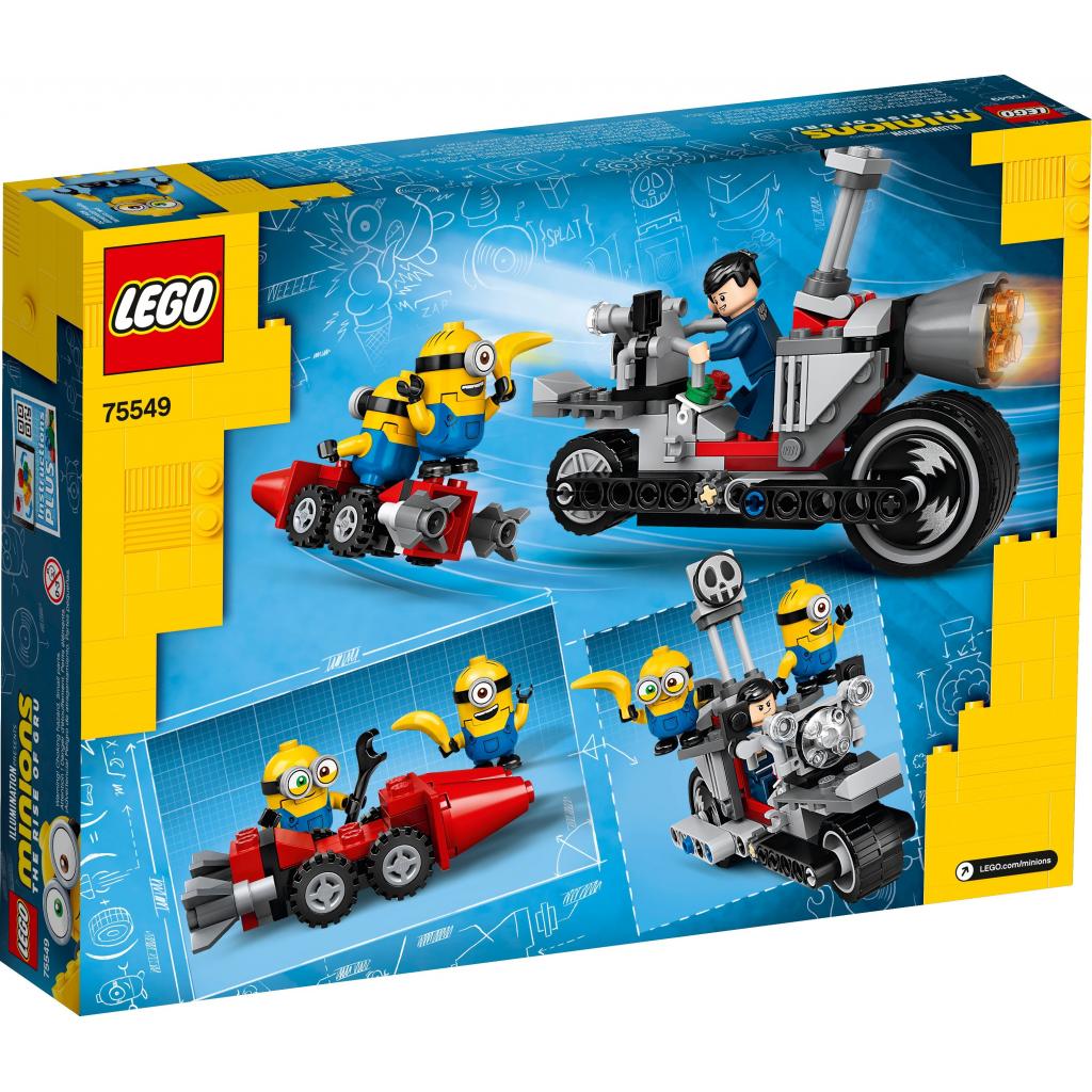 Конструктор LEGO Minions Невероятная погоня на мотоцикле 136 деталей (75549) изображение 6