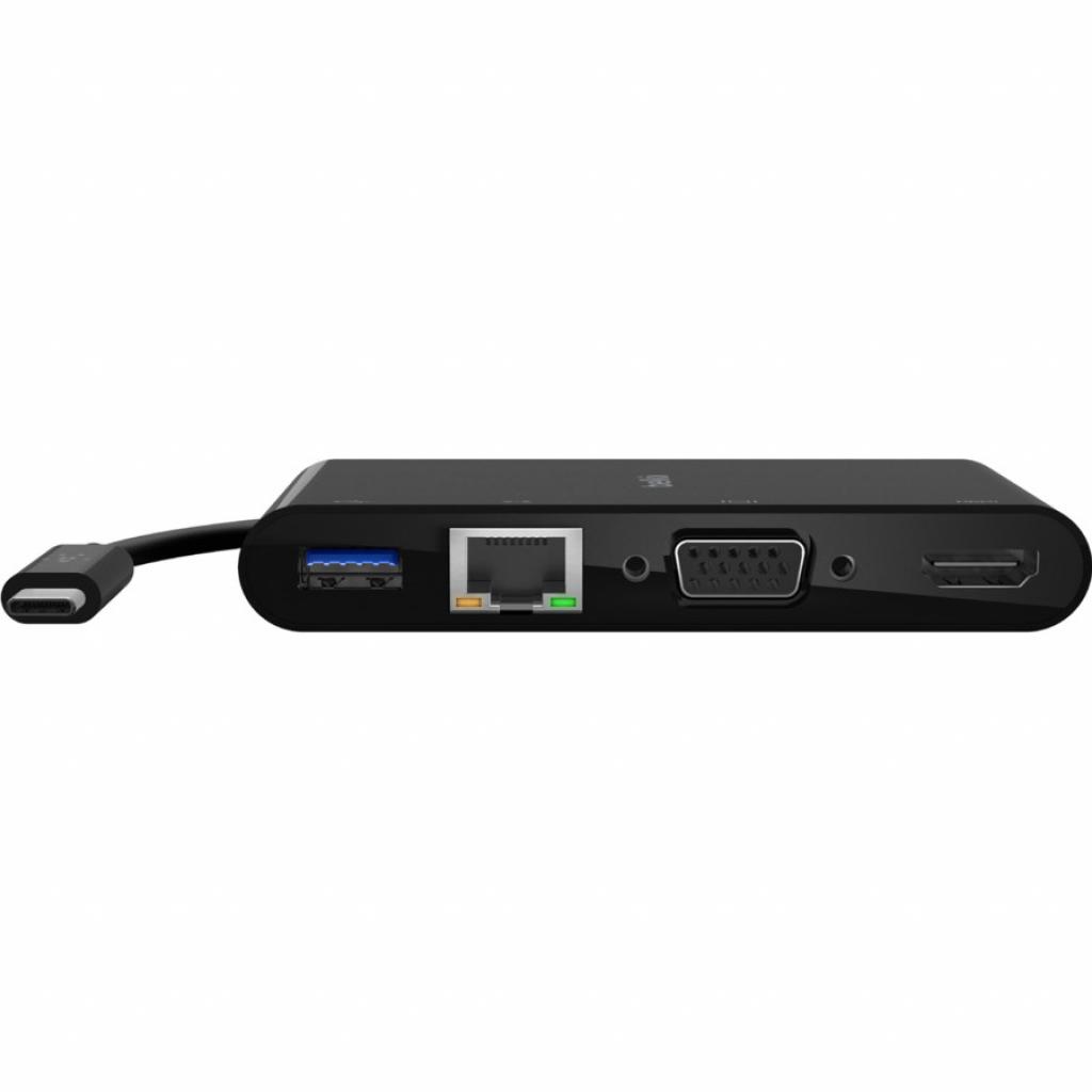 Концентратор Belkin USB-C - Ethernet, HDMI, VGA, USB-A, 100W PD, black (AVC004BTBK) зображення 4