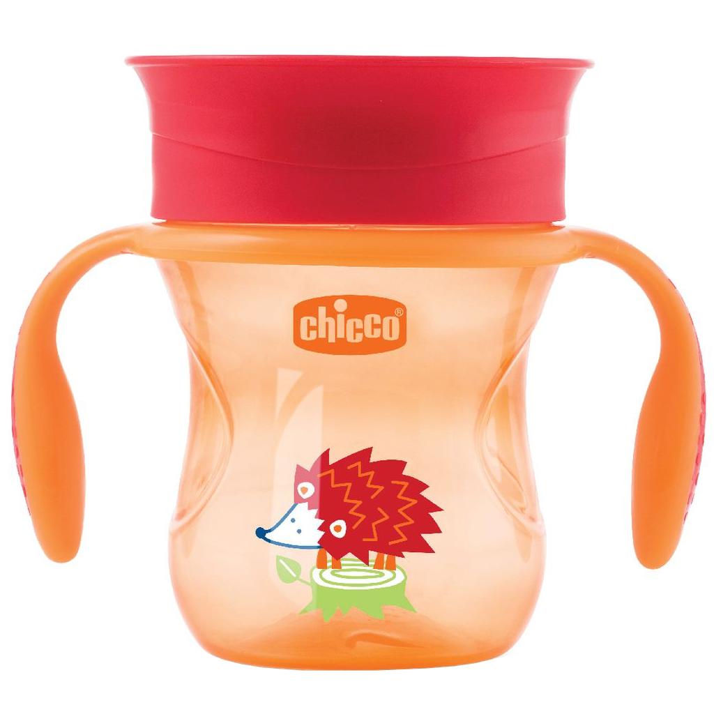Поильник-непроливайка Chicco Perfect Cup 12м+ Оранжевый 200 мл (06951.30.02)