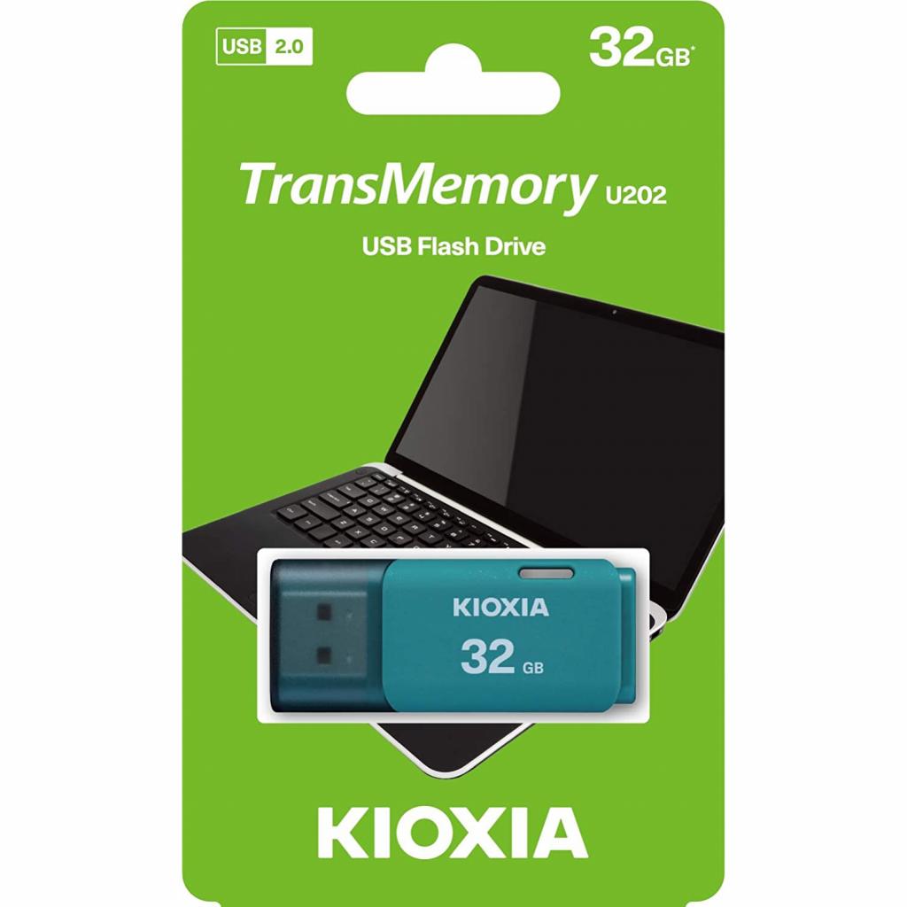 USB флеш накопичувач Kioxia 32GB U202 Blue USB 2.0 (LU202L032GG4) зображення 3