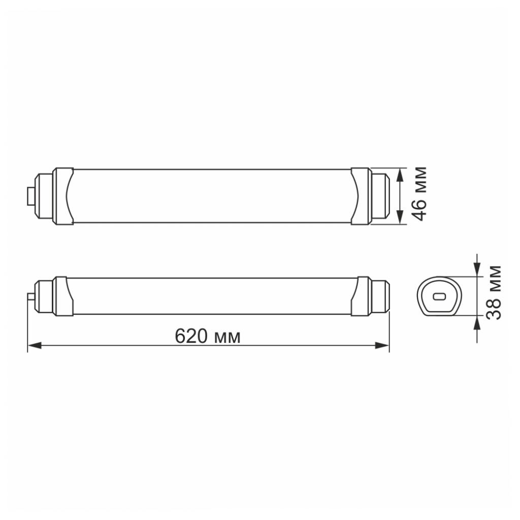Світильник Videx LED IP65 18W (VL-BNWL-18065) зображення 3