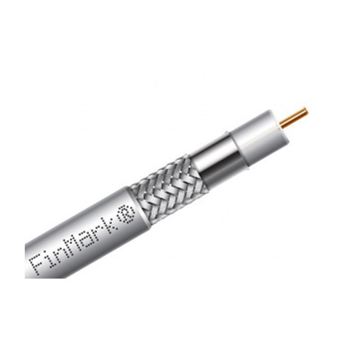 Кабель телевізійний FinMark RG-690, CCS, 100м, white (F690BV_100_white)