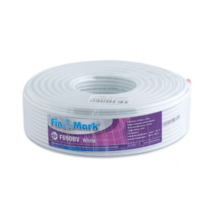 Кабель телевізійний FinMark RG-690, CCS, 100м, white (F690BV_100_white) зображення 2