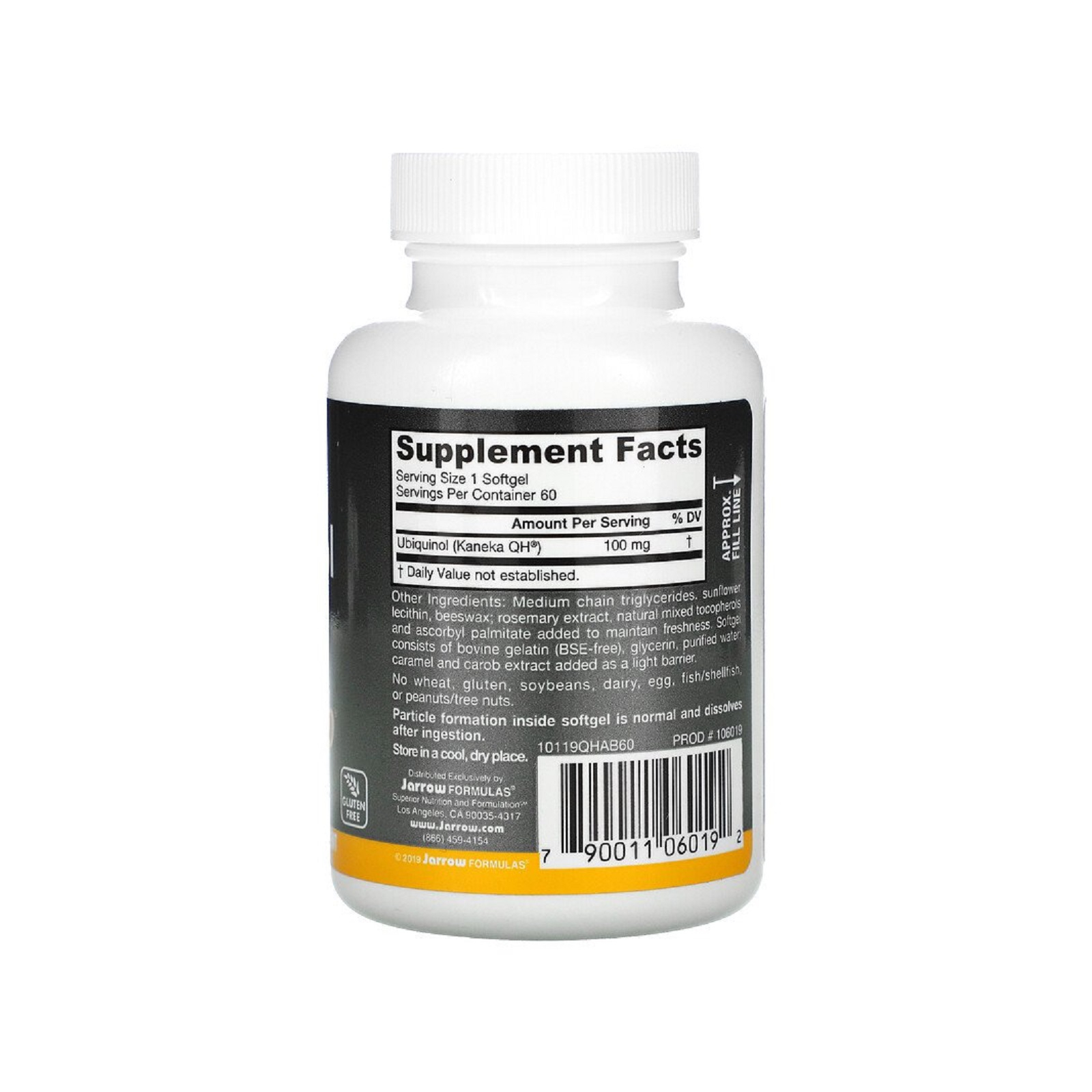 Витамин Jarrow Formulas Убихинол QH-Absorb, 100 мг, Ubiquinol, QH-Absorb, 60 гелевы (JRW-06019) изображение 2