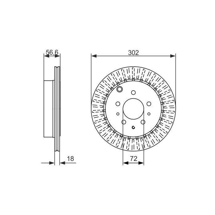 Тормозной диск Bosch 0 986 479 757 изображение 3
