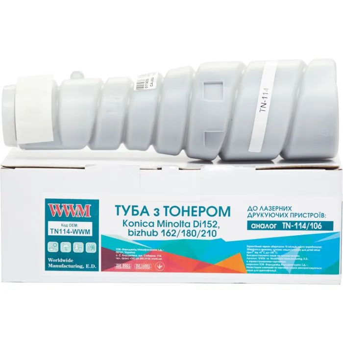 Тонер-картридж WWM Konica Minolta TN-114/106 Black (TN114-WWM)