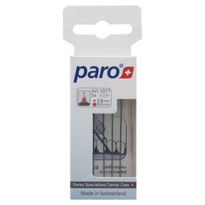 Щетки для межзубных промежутков Paro Swiss Isola long средние 8.0 мм 5 шт. (7610458010174) изображение 2