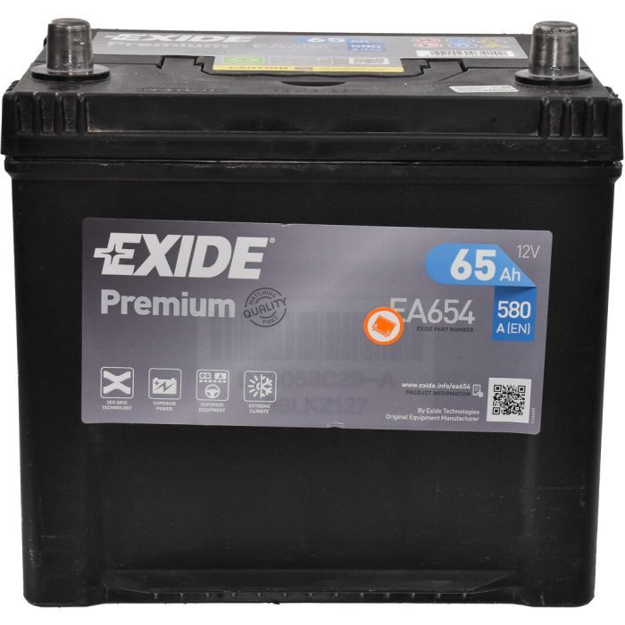 Аккумулятор автомобильный EXIDE PREMIUM 65A (EA654)