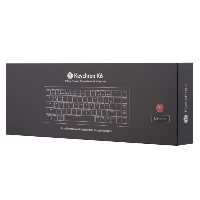 Клавіатура Keychron K6 68 Key Aluminum Frame Hot-Swap RGB Blue (K6W2_KEYCHRON) зображення 12