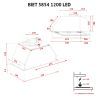 Витяжка кухонна Perfelli BIET 5854 WH 1200 LED зображення 11