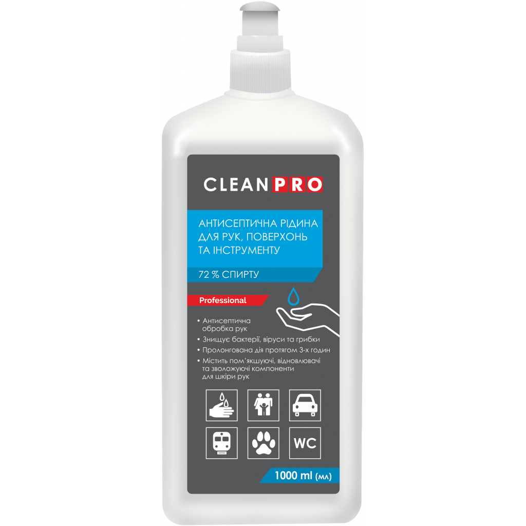 Антисептик для рук PRO service Clean Pro рідина 1 л (4820238990197)